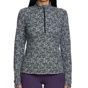 Spyder Ladies' Fleece Printed Half Zip Black/White Women's